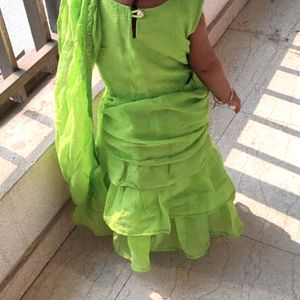 Kids lehenga Saree - 9-18mo