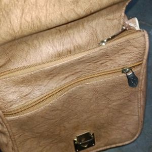 Leather Golden Bag