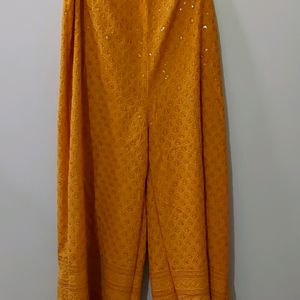 Mustard Kurta  Plazzo Set.