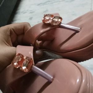 A Light Pink Coloured Sandal