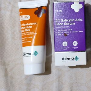 😍The Derma Co.sunscreen And Salicylic Acid Serum.