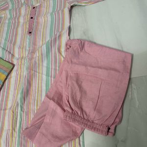 Pink Kurta Set