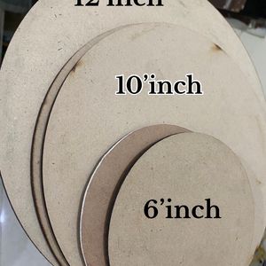 Round Combo Of 6 Piece MDF Board for Art