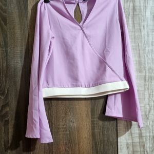 Lavender Long Bell Sleeved Top