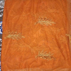 Orange Dupatta For Traditionals