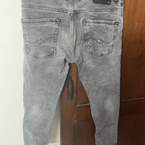 Men Jeans Greyish Black