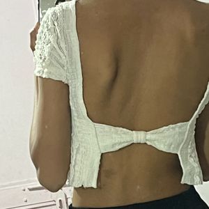 Back Bow Design Top