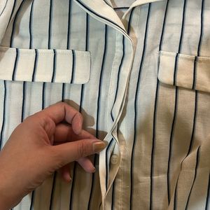 Blue Striped Casual/formal Shirt