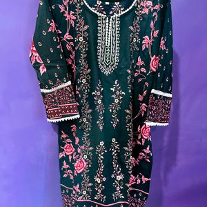 Stitched Pakistani Kurta Sets With Pant & Dupatta