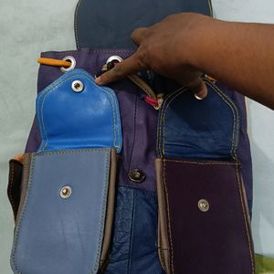 Womens Genuine Leather Backpack