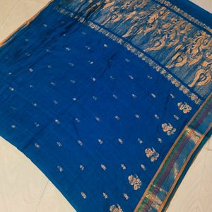 Cotton Blend Pure Gadwal Saree