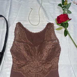 Brown Corset Top