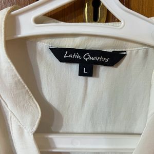 White Casual/Formal Shirt Top | Latin Quarters