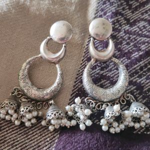 Lightweight German Silver Jhumkas