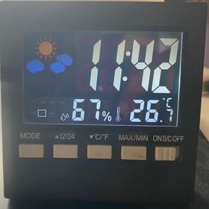 Digital Alarm Clock With Sound And Temperature