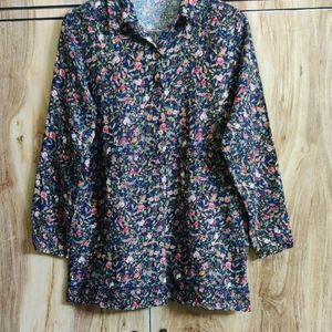 Multicolour Floral Shirt Size-38