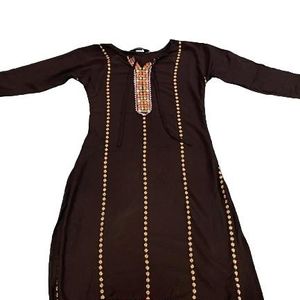 Black Kurti With Design