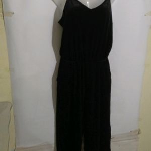 BLACK VELVET JUMPSUIT