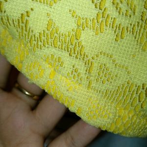 Yellow Net Top