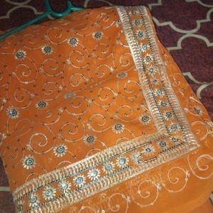 Ful Sitara Work Saree