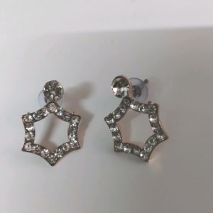 Star Shaped Diamond Earring