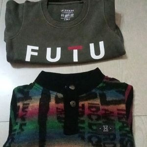 Boys Full Woolen Tshirt 2 Pcs