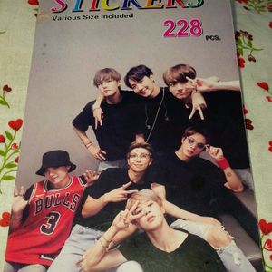 BTS Sticker Book Six Pages