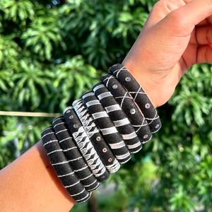 Black Work Bangles 🖤