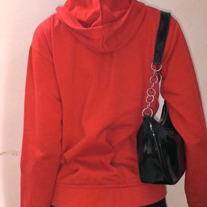 Women Red Jacket With Hood