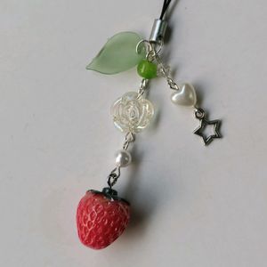 Y2K Fairycore Strawberry Phone Charm