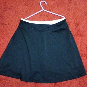 Black Skirt With Inbuilt shorts Strechebale Fabric