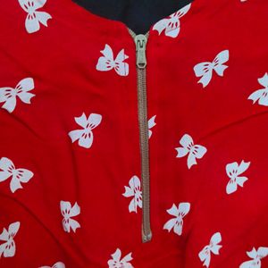 Red Bow fashionable Top