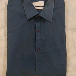 Full Sleeves Navy Blue Shirt