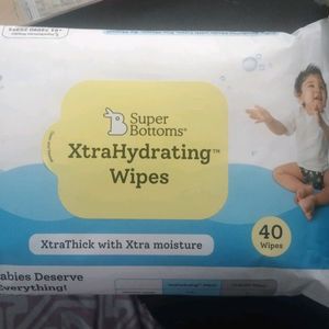 SuperBottoms XtraHydrating Wipes (Pack Of 40 Wipe)