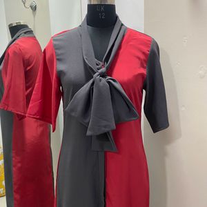 Colour Block Deaigner Shirt Dress