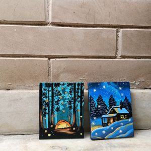 Aesthetic Mini Landscape Painting