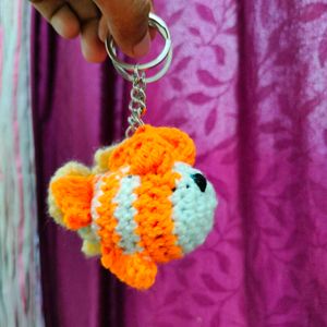 Crochet Fish Keychain