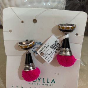 Kalbelia Tribe Pompom Earrings