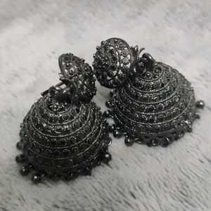 Metal Silver Jhumka