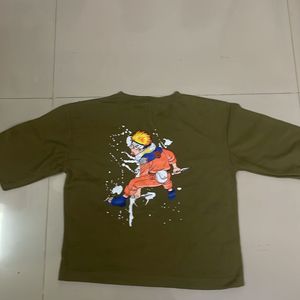 Olive green naruto t shirt