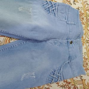 Women Damage Jeans