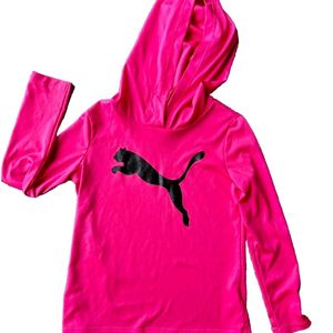 Puma Pink Long Sleeve Hoodie