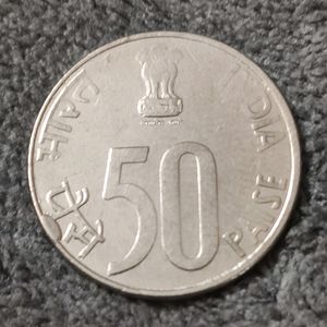 50 PAISE ~ ERROR EXTRA METAL