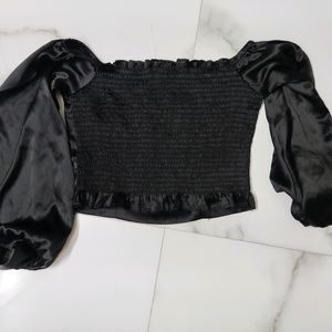 Satin Crop Top