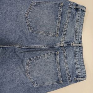 Mid Blue Straight Fit Denim