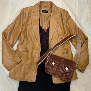 Roem leather blazer