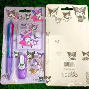 2 Sets Sanrio Kuromi Stationery Items