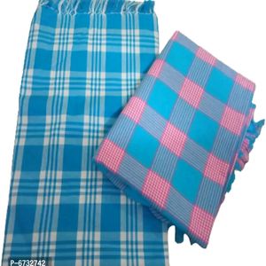 Cotton Multicoloured Bath Towels -Pack Of 2