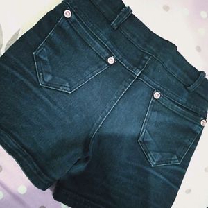 Denim 4 To 5 Year Old Kids Hot Pant