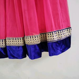 Pink Anarkali Dress